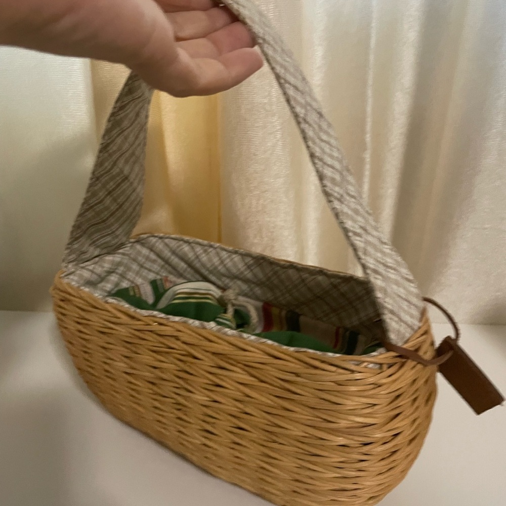 Bath&Body Works‎ Woven Tan Basket Bag - Picture 3 of 11